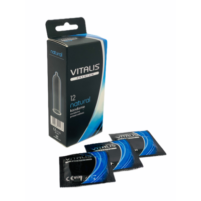 Классические презервативы "Vitalis" Natural 12 шт Интим Хаус