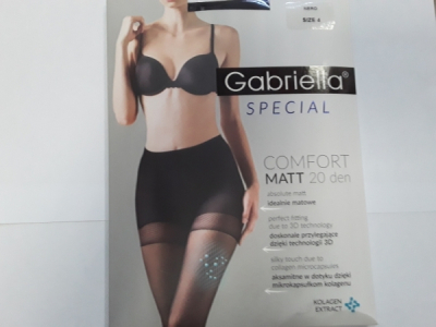 Колготки "Gabriella" Comfort Matt 2черные 20 ден 4 Интим Хаус