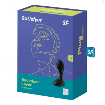 Массажер простаты "Satisfyer" Backdoor Lover черный изогнутый с вибрацией Интим Хаус