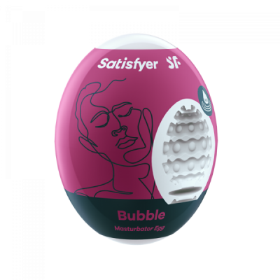 Мастурбатор "Satisfyer" Bubble в форме яичка рельефное Интим Хаус