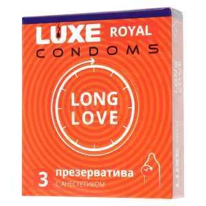 Презервативы для долгого секса без шипов Luxe Long Love
