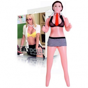 Секс-кукла с витбрацией "TOYFA" в костюме учительницы 