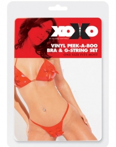 Комплект «XoXo» красный виниловый