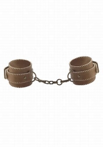 Кожаные наручники «Ouch!» Brown