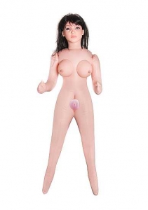Секс-кукла с вибрацией и встроенным динамиком "Lusty Bicker Chick" объемное лицо и грудь, брюнетка.