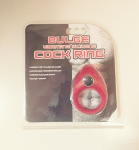 Кольцо "Bulge" красное с клиторальным стимулятором