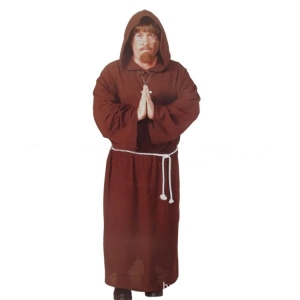 Мужской костюм Монаха - капуцина с веревкой и крестом
