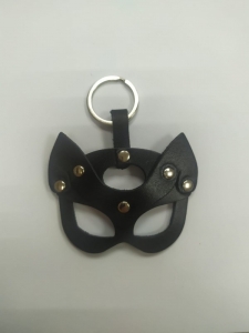 Брелок Кошка черный с кольцом "ИнтимХаус" 
