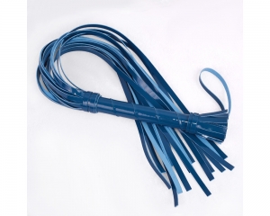Лакированная синяя плеть - многохвостка "ИнтимХаус" 