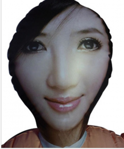 Кукла Азиатка с напечатанным лицом и мягкой вагиной