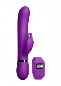 Вибромассажер с клиторальным стимулятором "Kegel Rabbit" фиолетовый 