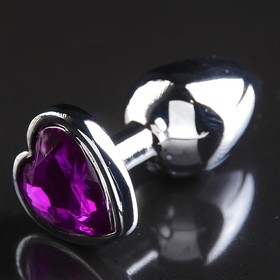 Пробка "Ювелир"  черный металл с фиолетовым кристаллом