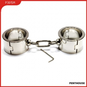 Мощные мужские наручники из стали "Penthouse" 