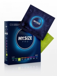 Презервативы чуть тоньше и короче привычных "MySize" 49 мм