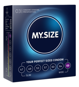 Презервативы на большой член "MySize" 69 мм диаметром