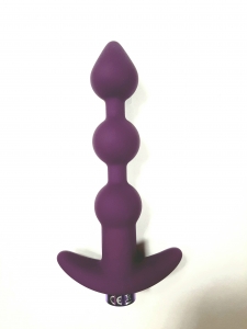Приятная анальная елочка "Premium anal beads" фиолетовая