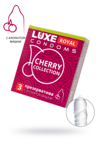 Презервативы Вишневые "Luxe" Royal Cherry, 3 шт