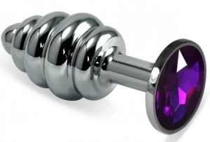 Пробка "Ювелир" металл ложка меда с фиолетовым кристаллом L