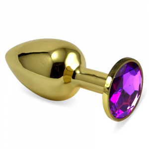 Пробка "Ювелир" металл с фиолетовым кристаллом S