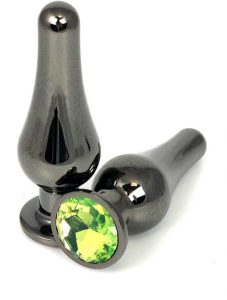Пробка "Ювелир" танго темный металл с зеленым кристаллом L