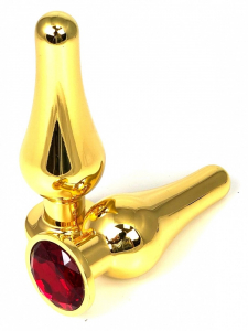 Пробка "Ювелир" танго золотой металл с красным кристаллом s