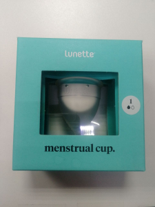 Менструальная чаша "Lunette" прозрачная силикон размер 1