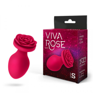 Пробка "Viva rose" вишневая с розочкой у основания