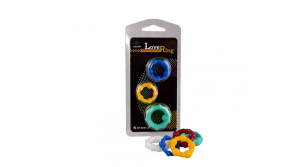 Набор колец "Love Ring" разноцветные с шариками