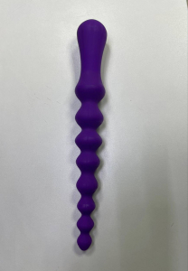 Цепочка фиолетовая со звеньями разного диаметра