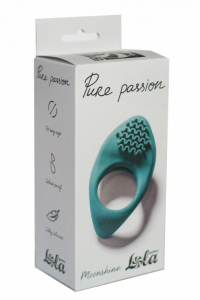 Кольцо "Pure passion" Moonshine зеленое с рельефом