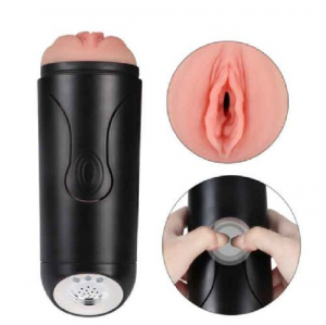 Длинная вагина внутри кейса с 10 режимами вибрации "Fanny cup" 