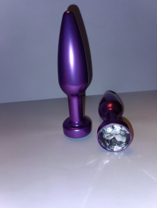 Пробка "Sex4Driems" фиолетовая с прозрачным кристаллом