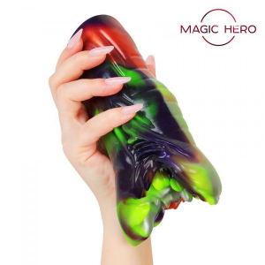 Мастурбатор "Magic Hero" вагина инопланетной твари, членохват разноцветный