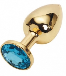 Золотая пробка «Ювелир» с голубым кристаллом